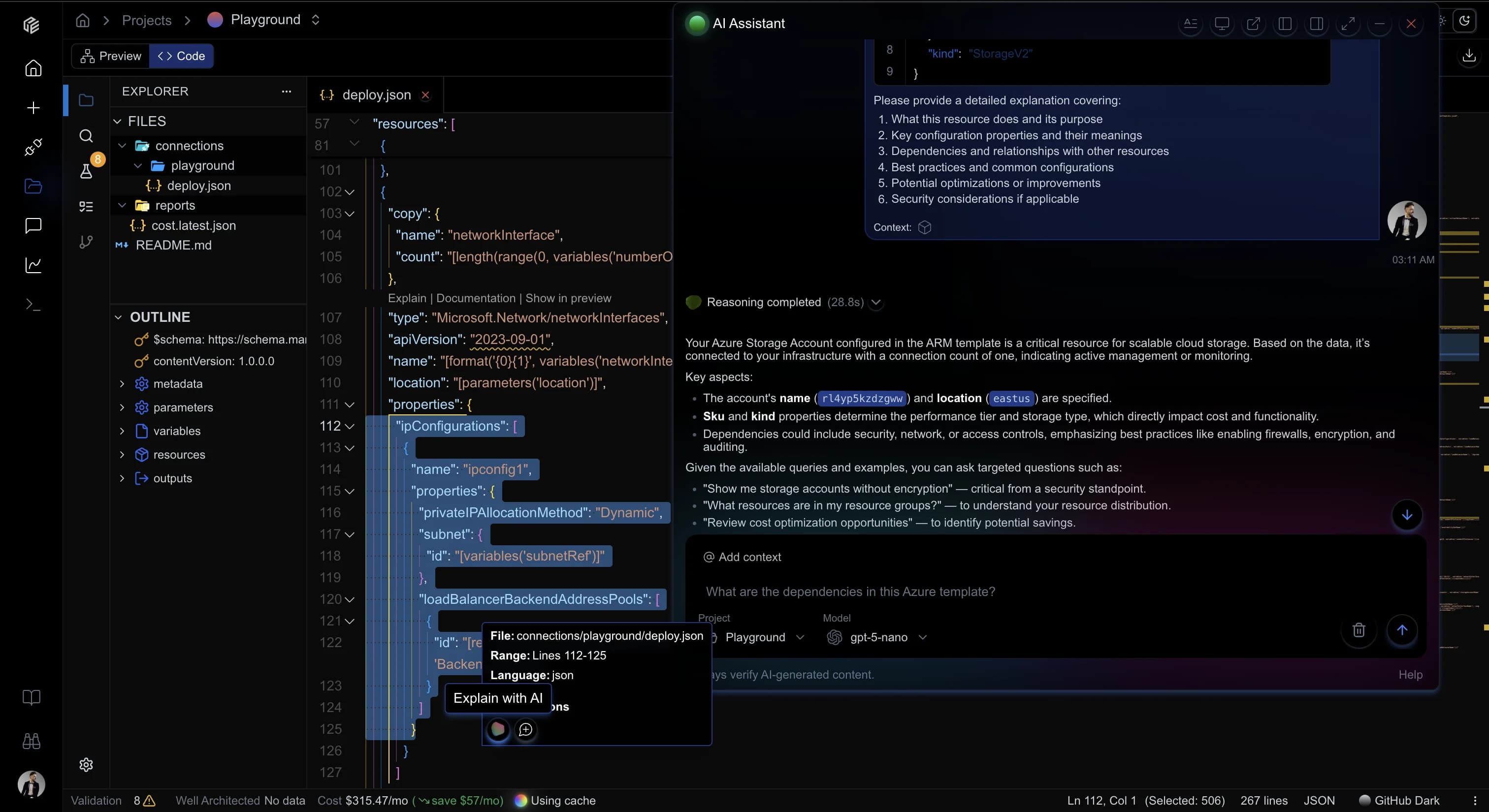 Cloudeval code and AI workflow for agent-assisted cloud architecture review